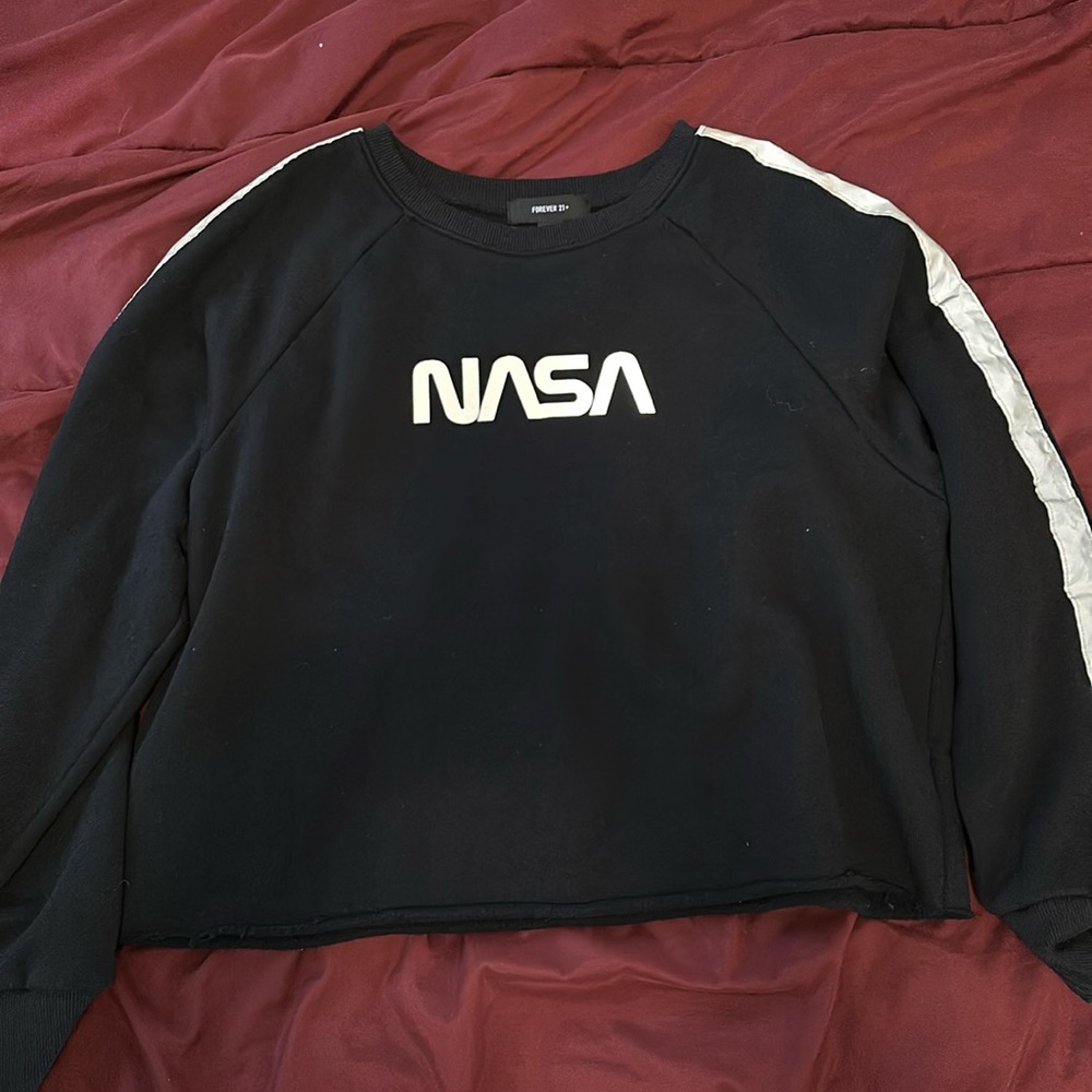 NASA crop sweater